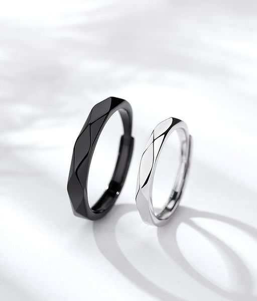 new fashion s925 rhombus rings men women creative geometric designer finger ring adjustable sterling 925 jewelry gifts for lovers, Silver
new fashion s925 rhombus rings men women creative geometric designer finger ring adjustable sterling 925 jewelry gifts for lovers, Silver