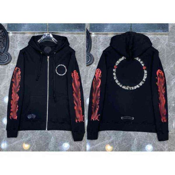 luxury designer classic fashion hoodies mens zipper ch horseshoe sanskrit cross print pullover hooded sweatshirts sweater woman loose jackts, Black
luxury designer classic fashion hoodies mens zipper ch horseshoe sanskrit cross print pullover hooded sweatshirts sweater woman loose jackts, Black