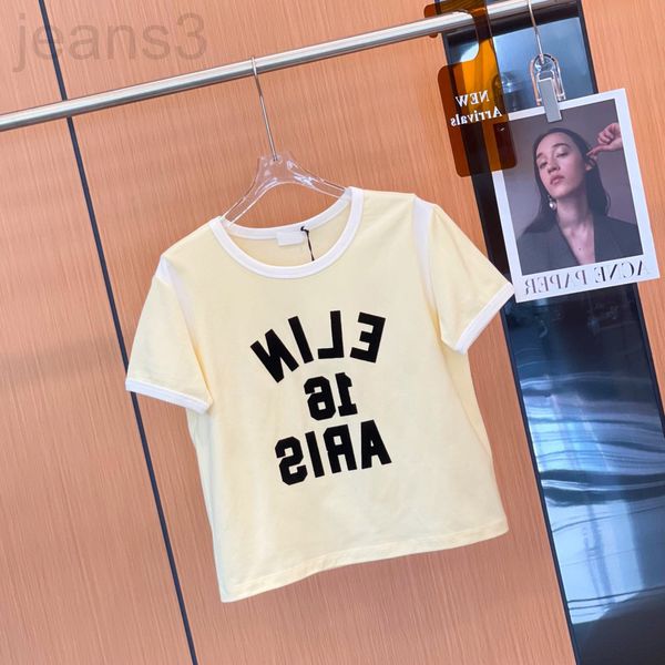 women's t-shirt designer correct version ce home 2022 summer new versatile color matching round neck pullover letter printing design se, White
women's t-shirt designer correct version ce home 2022 summer new versatile color matching round neck pullover letter printing design se, White