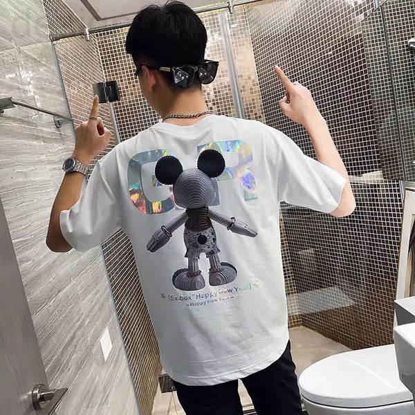 men's t-shirts designer 2021 new handsome high-end t-shirt men's short sleeve ins trend versatile fashion brand summer thin printe, White;black
men's t-shirts designer 2021 new handsome high-end t-shirt men's short sleeve ins trend versatile fashion brand summer thin printe, White;black