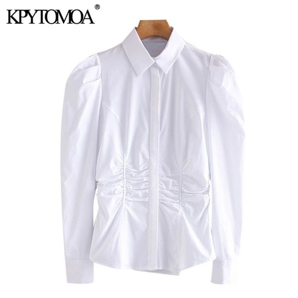 kpytomoa women fashion with elastic gathering fitted blouses vintage puff sleeve button-up female shirts blusas chic 210308, White
kpytomoa women fashion with elastic gathering fitted blouses vintage puff sleeve button-up female shirts blusas chic 210308, White