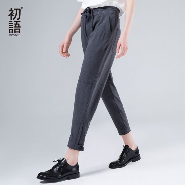 toyouth harem pant summer loose pants femme mid wasit ankle length trousers with drawstrings y200418, Black;white
toyouth harem pant summer loose pants femme mid wasit ankle length trousers with drawstrings y200418, Black;white