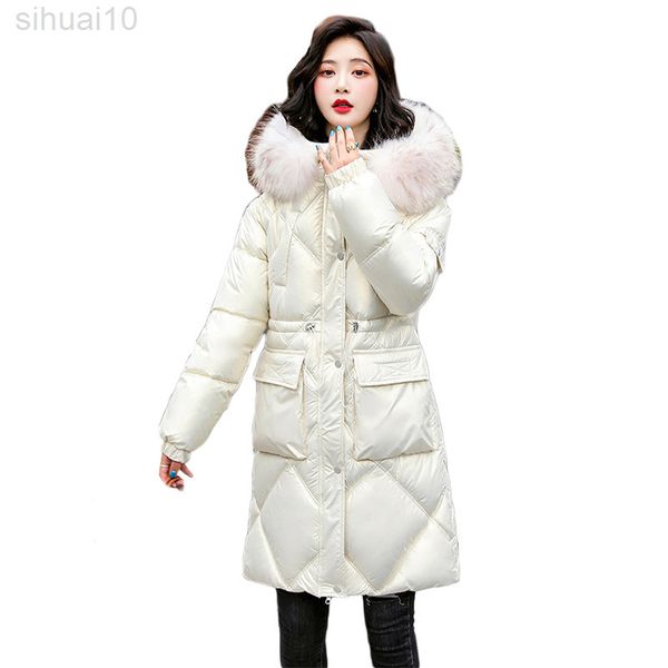 glossy parka women white winter new korean fashion thick super warmth fur hooded down cotton jacket purple pink feminina l220730, Black
glossy parka women white winter new korean fashion thick super warmth fur hooded down cotton jacket purple pink feminina l220730, Black