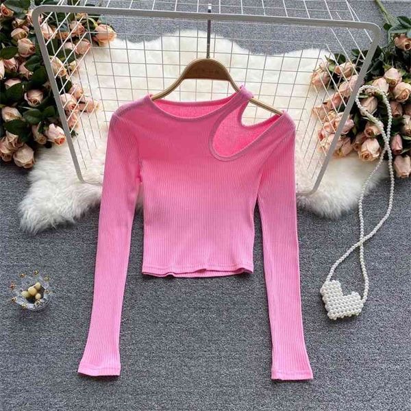 deat spring summer fashion machine hollow out long sleeve t-shirt short open navel solid color women's sk704 210709, White
deat spring summer fashion machine hollow out long sleeve t-shirt short open navel solid color women's sk704 210709, White