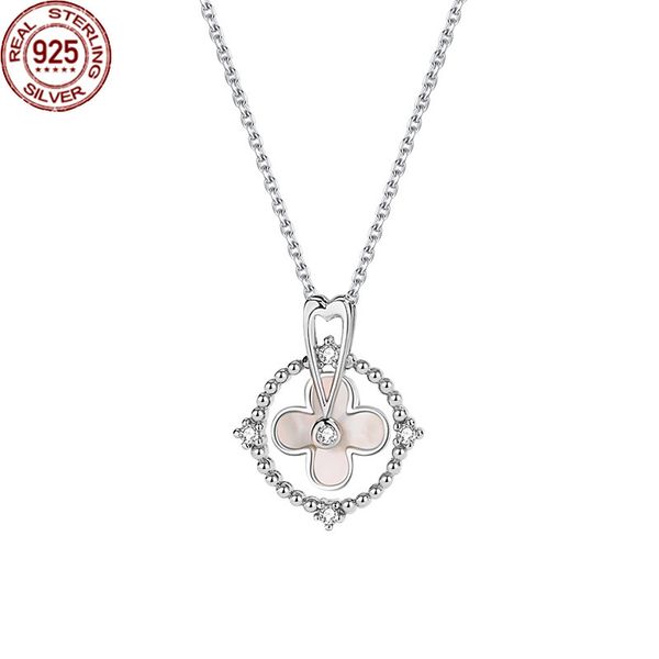 new ferris wheel clover necklace s925 sterling silver inlaid white shell fashion clavicle chain micro jewelry women
new ferris wheel clover necklace s925 sterling silver inlaid white shell fashion clavicle chain micro jewelry women