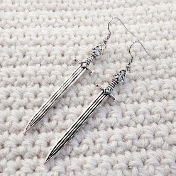 new antique ear cuff animal dangle earring jewelry party pendant lovely owl sword charms as gift jewelry vintage style, Silver
new antique ear cuff animal dangle earring jewelry party pendant lovely owl sword charms as gift jewelry vintage style, Silver