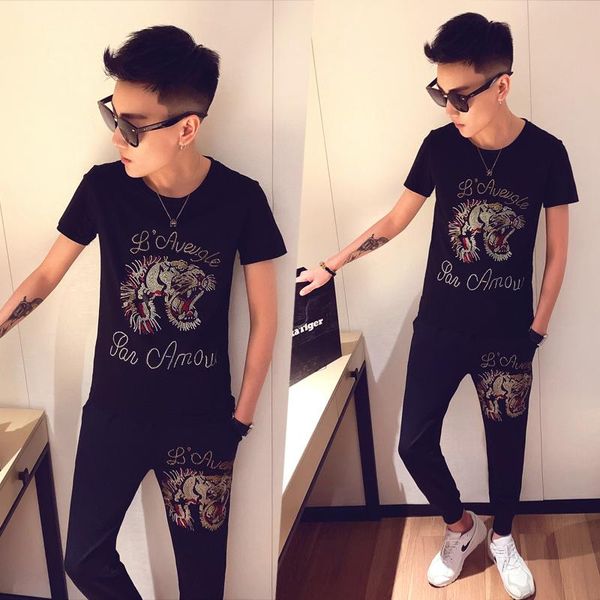 men's tracksuits men's tracksuits spring tracksuit and pants animal print short sleeve t shirt two piece slim fit outfits men set, Gray
men's tracksuits men's tracksuits spring tracksuit and pants animal print short sleeve t shirt two piece slim fit outfits men set, Gray