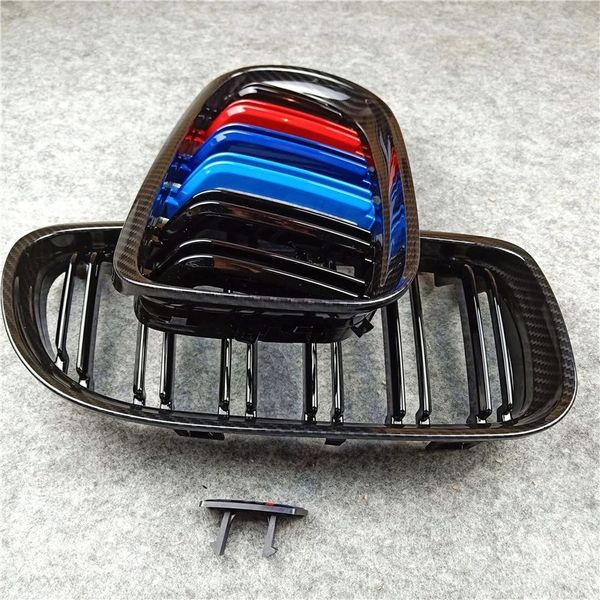 1 pair car gloss black hood kidney grille grill double slat line front bumper grill for bmw 3 series 2008-2011
1 pair car gloss black hood kidney grille grill double slat line front bumper grill for bmw 3 series 2008-2011