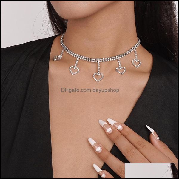chokers necklaces pendants jewelry korean fashion love heart pendant choker necklace for women young girls elegant shiny rhinestone dhjky, Golden;silver
chokers necklaces pendants jewelry korean fashion love heart pendant choker necklace for women young girls elegant shiny rhinestone dhjky, Golden;silver