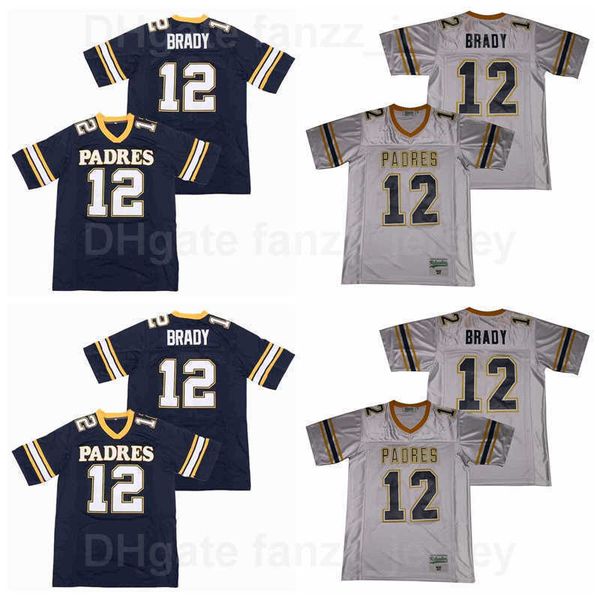 men junipero serra padres 12 tom brady high school football jersey team color navy blue grey breathable pure cotton embroidery and sewing go, Black
men junipero serra padres 12 tom brady high school football jersey team color navy blue grey breathable pure cotton embroidery and sewing go, Black