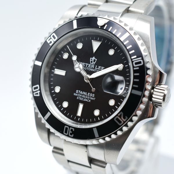 2022 peter lee with box mens watches 41mm mechanical automatic watch ceramic bezel sapphire master sports watch glide buckle 2813 movement m, Slivery;brown
2022 peter lee with box mens watches 41mm mechanical automatic watch ceramic bezel sapphire master sports watch glide buckle 2813 movement m, Slivery;brown