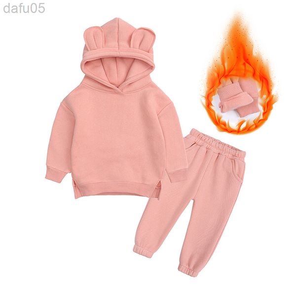 2021 children tracksuit sets winter warm kids boy girls cute ear hoodies jogging pants 2 pieces baby casual fleece clothing sets l220808, White
2021 children tracksuit sets winter warm kids boy girls cute ear hoodies jogging pants 2 pieces baby casual fleece clothing sets l220808, White