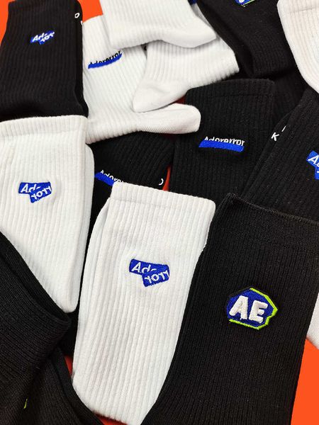 embroidery ader cotton solid couple color versatile sports harajuku medium tube student ins fashion brand creative street socks, Black
embroidery ader cotton solid couple color versatile sports harajuku medium tube student ins fashion brand creative street socks, Black