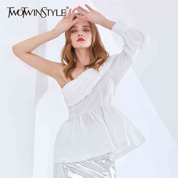 asymmetrical elegant blouse for women skew collar long sleeve chic white shirt female fashion clothing spring 210423
asymmetrical elegant blouse for women skew collar long sleeve chic white shirt female fashion clothing spring 210423