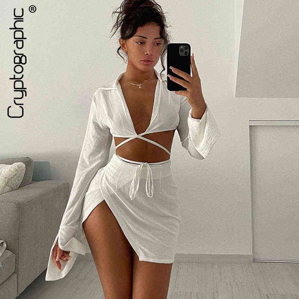 cryptographic fashion outfits bandage tie front and skirt sets women 2021 fall matching set split skirt club party clothes t220729, Gray
cryptographic fashion outfits bandage tie front and skirt sets women 2021 fall matching set split skirt club party clothes t220729, Gray