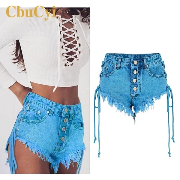 cbucyi womens summer shorts high waist tassels side straps mini denim short jeans ladies blue cotton denim shorts y200822, White;black
cbucyi womens summer shorts high waist tassels side straps mini denim short jeans ladies blue cotton denim shorts y200822, White;black