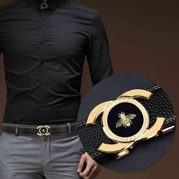 designer belt men's leather head layer automatic buckle youth leisure fashion korean version young people's trouser, Black;brown
designer belt men's leather head layer automatic buckle youth leisure fashion korean version young people's trouser, Black;brown