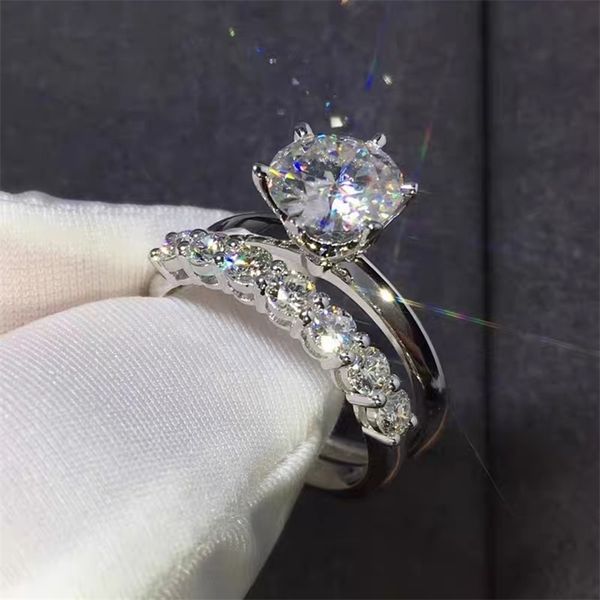 silver color 925 bridal sets ring 8mm diamond cz engagement wedding band rings for women men party jewelry 220728, Slivery;golden
silver color 925 bridal sets ring 8mm diamond cz engagement wedding band rings for women men party jewelry 220728, Slivery;golden