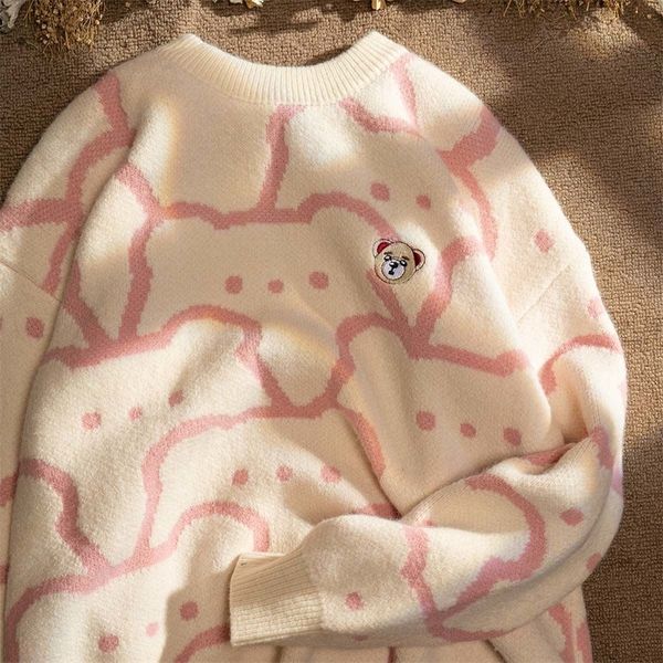 pullover femamle winter autumn oversized knitted sweater women long sleeve embroidery cartoon thicken pullovers jumper 220813, White;black
pullover femamle winter autumn oversized knitted sweater women long sleeve embroidery cartoon thicken pullovers jumper 220813, White;black