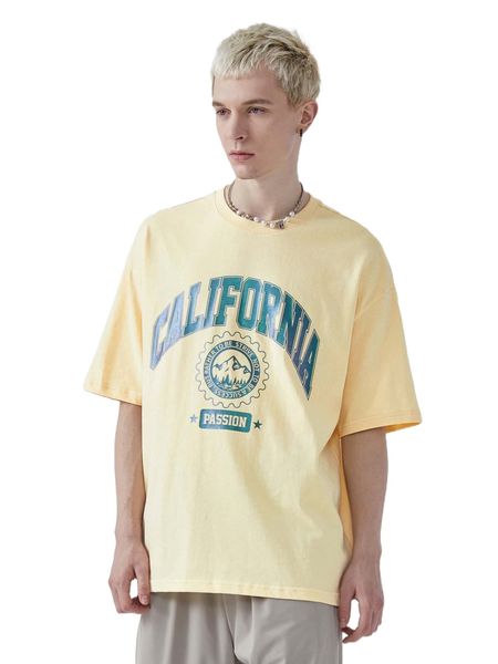 men mountain & slogan graphic drop shoulder tee p4f3#, White;black
men mountain & slogan graphic drop shoulder tee p4f3#, White;black