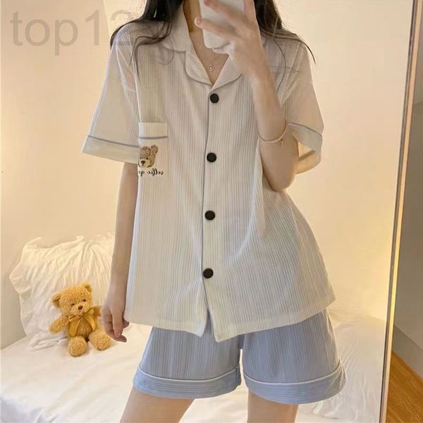 women's two piece pants designer pajamas women's summer korean cardigan is sweet and can be worn outside. simple short sleeved ins, White
women's two piece pants designer pajamas women's summer korean cardigan is sweet and can be worn outside. simple short sleeved ins, White