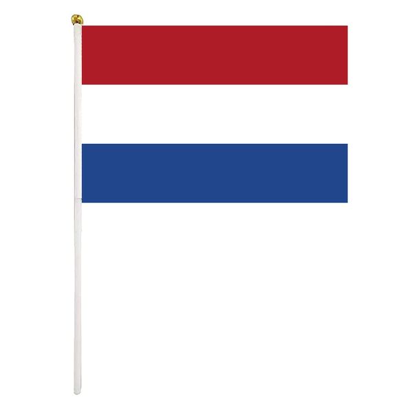 netherlands flag 14x21cm 2022 qatar world cup hand waving flag fans cheering flags with plastic flagpole for activity parade sports home dec
netherlands flag 14x21cm 2022 qatar world cup hand waving flag fans cheering flags with plastic flagpole for activity parade sports home dec