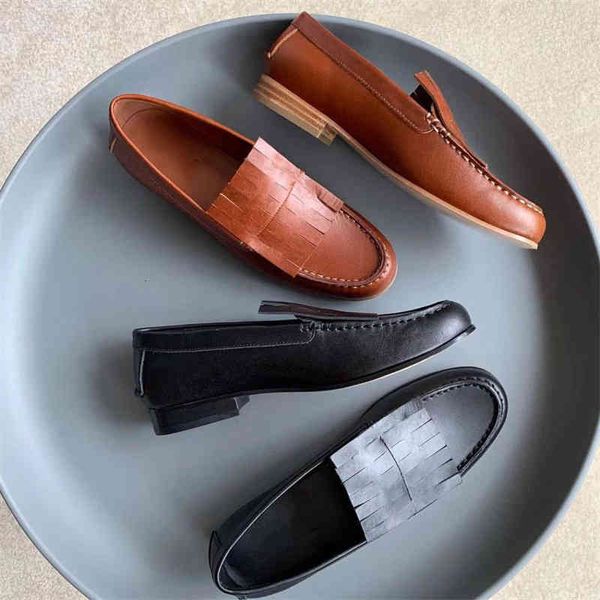 sandals spring and summer genuine leather british neutral style one foot deep mouth lefu shoes round head flat black women
sandals spring and summer genuine leather british neutral style one foot deep mouth lefu shoes round head flat black women