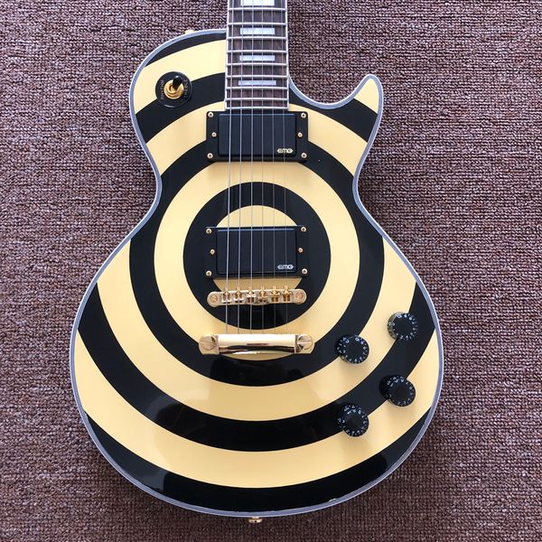 custom electric guitar golden hardware emg pickups zakk model mahogany body maple top
custom electric guitar golden hardware emg pickups zakk model mahogany body maple top