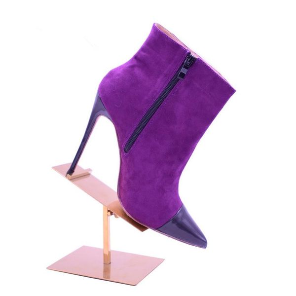 - casual designer fashion women pointed toe purple suede winter shoes stiletto high heel ladies ankle boots275b, Black
- casual designer fashion women pointed toe purple suede winter shoes stiletto high heel ladies ankle boots275b, Black