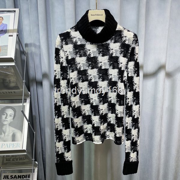 women's knits & tees autumn and winter high collar bottomed sweater women's cashmere soft waxy temperament elegant thousand bird c, White
women's knits & tees autumn and winter high collar bottomed sweater women's cashmere soft waxy temperament elegant thousand bird c, White