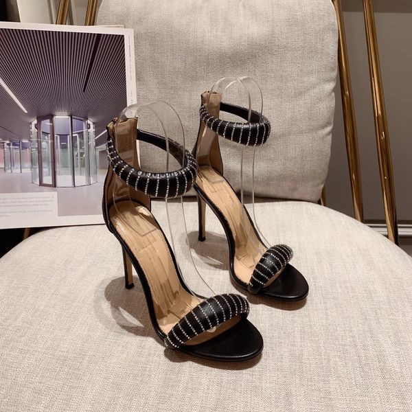women shoes open-toes super high heels sandals genuine leather natural cow suede zipper party crystal sandals zapatos de mujer, Black
women shoes open-toes super high heels sandals genuine leather natural cow suede zipper party crystal sandals zapatos de mujer, Black