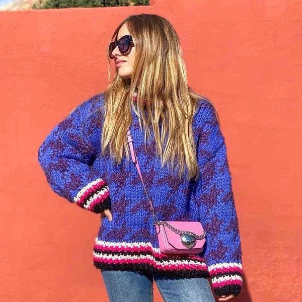 autumn winter houndstooth printed blue casual oversize thick sweater warm cozy pull femme o neck sreetwear jumper l220714, White;black
autumn winter houndstooth printed blue casual oversize thick sweater warm cozy pull femme o neck sreetwear jumper l220714, White;black