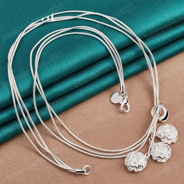 925 sterling silver three rose flowers snake chain necklace for women charm wedding engagement party fashion jewelry
925 sterling silver three rose flowers snake chain necklace for women charm wedding engagement party fashion jewelry