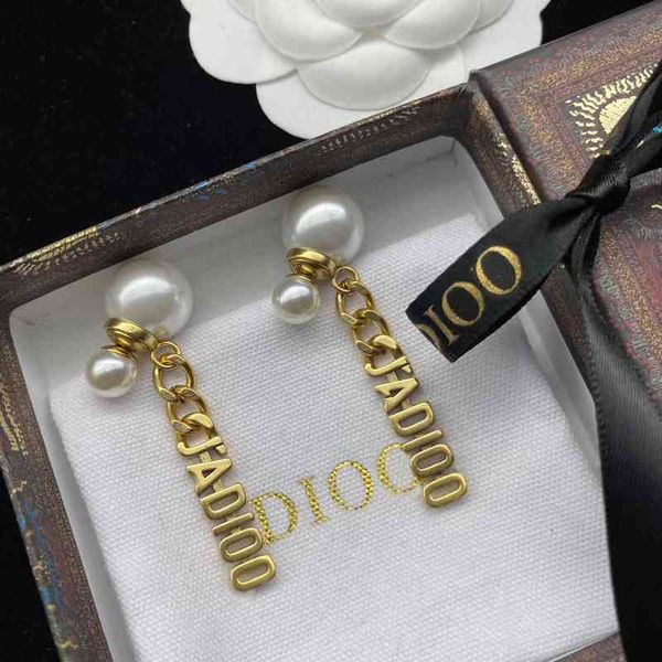 22 new letters pearl tassel earrings female personality brass earrings us design jewelry, Golden
22 new letters pearl tassel earrings female personality brass earrings us design jewelry, Golden