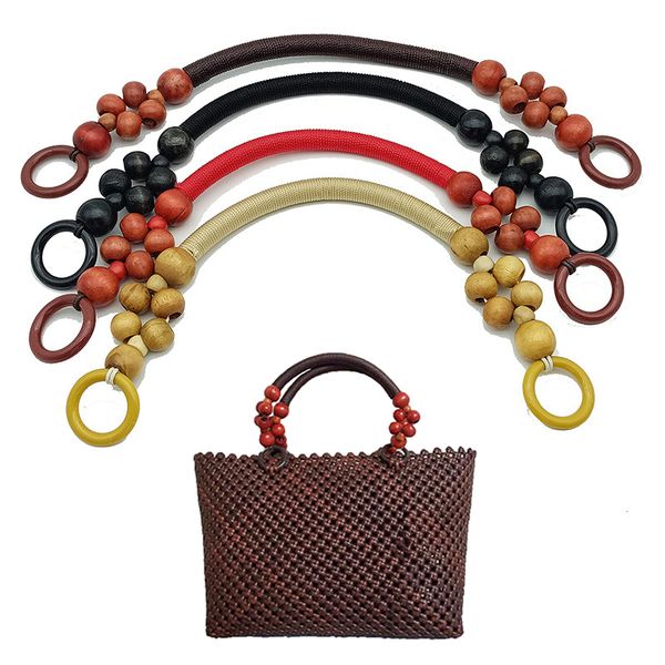 48cm wood bead bag strap woven handbag handles fashion handmade shoulder bag strap diy purse handle strap bag accessories, Black
48cm wood bead bag strap woven handbag handles fashion handmade shoulder bag strap diy purse handle strap bag accessories, Black