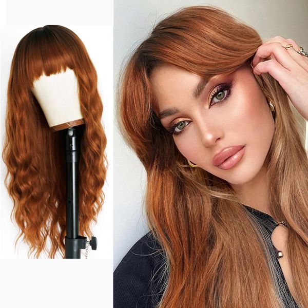 long wave women wigs with pony heat ristant black brown highlights synthetic wigs for women daily party cosplay wigs, Golden;white
long wave women wigs with pony heat ristant black brown highlights synthetic wigs for women daily party cosplay wigs, Golden;white