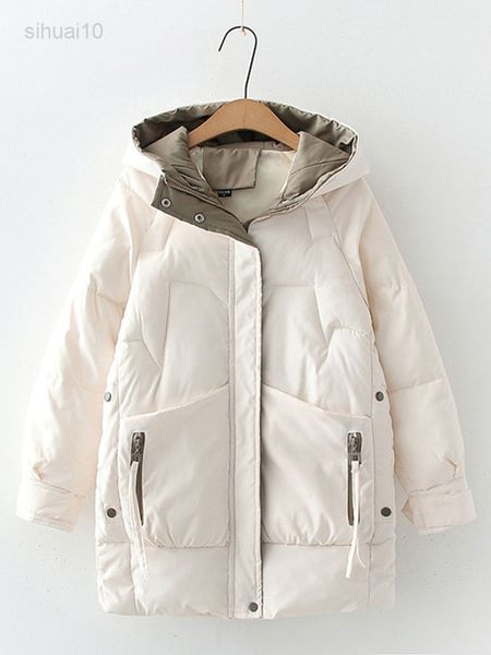 2022 women winter thick hooded down jacket cotton long warm padded parka for women plus size 2xl winter coat l220725, Black
2022 women winter thick hooded down jacket cotton long warm padded parka for women plus size 2xl winter coat l220725, Black