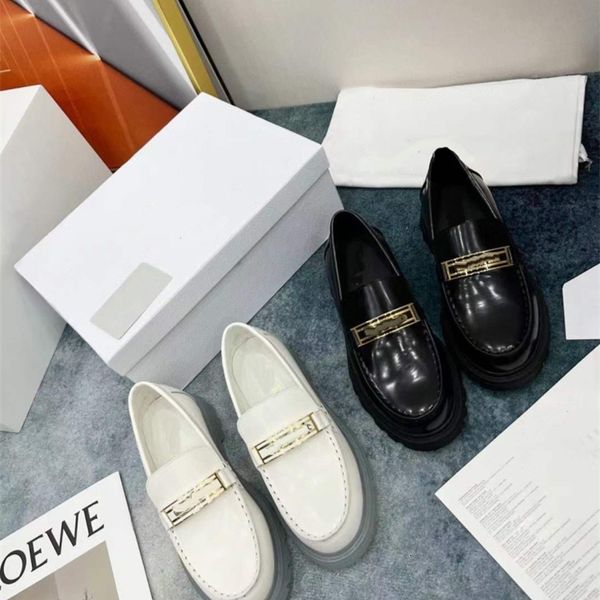 dress shoes d family spring and summer british style transparent bottom white leffer shoes round head metal decorative small leather qw25, Black
dress shoes d family spring and summer british style transparent bottom white leffer shoes round head metal decorative small leather qw25, Black