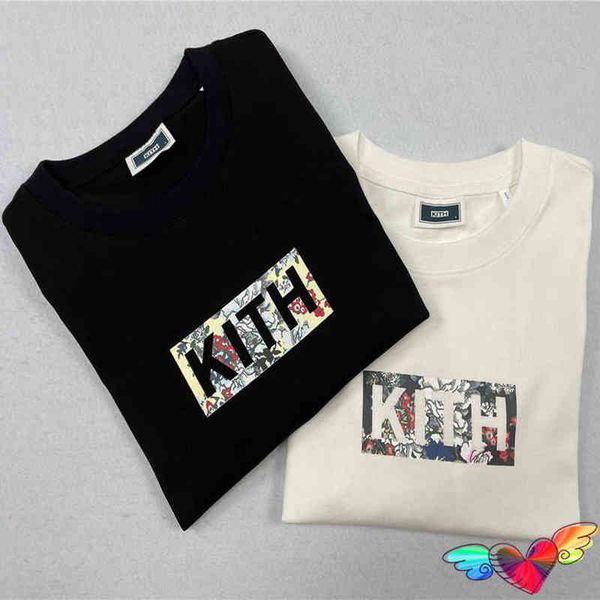 six styles bandana kith short sleeve tee 2022 men women cashew flower t-shirt cotton t220722, White;black
six styles bandana kith short sleeve tee 2022 men women cashew flower t-shirt cotton t220722, White;black