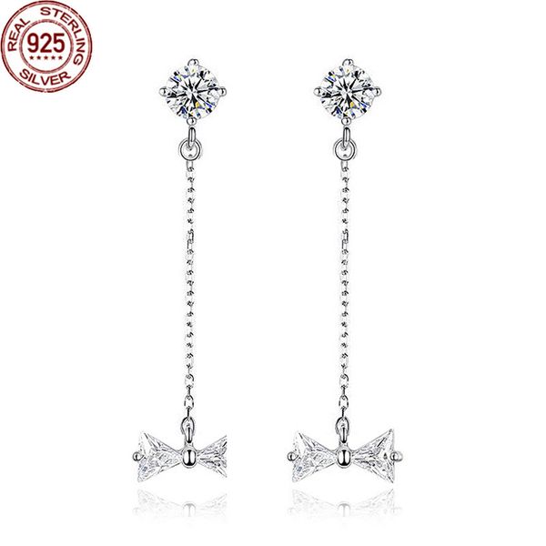 new 925 silver bow earrings charm fashion long tassel women's korean sweet for women christmas gift, Golden
new 925 silver bow earrings charm fashion long tassel women's korean sweet for women christmas gift, Golden