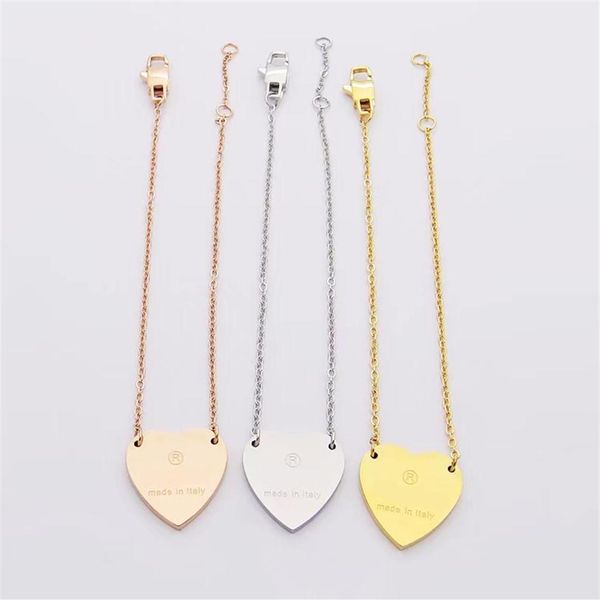 2022 3 colors women designer bangles love heart pendant stainless steel gold pated luxury style couple bracelets lady 186q, Black
2022 3 colors women designer bangles love heart pendant stainless steel gold pated luxury style couple bracelets lady 186q, Black
