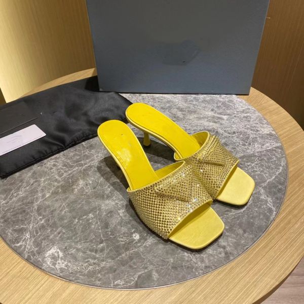 crystal slipper imitation crystal decorative silk cloth satin medium heel square head sandals full of stars, Black
crystal slipper imitation crystal decorative silk cloth satin medium heel square head sandals full of stars, Black