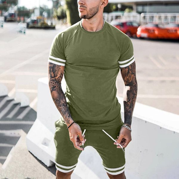 summer tracksuits trend leisure sports suit european american amazon sportswear short sleeve suit, Gray
summer tracksuits trend leisure sports suit european american amazon sportswear short sleeve suit, Gray