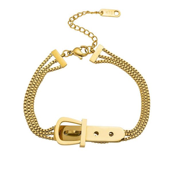 link chain stainless steel fashion upscale jewelry hip hop punk belt buckle shape thick bracelets bangles women, Black
link chain stainless steel fashion upscale jewelry hip hop punk belt buckle shape thick bracelets bangles women, Black