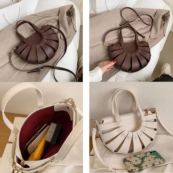 new women vintage shoulder messenger bags fashion leather half moon handbags exquisite trendy crossbody solid hollowed-out bags
new women vintage shoulder messenger bags fashion leather half moon handbags exquisite trendy crossbody solid hollowed-out bags