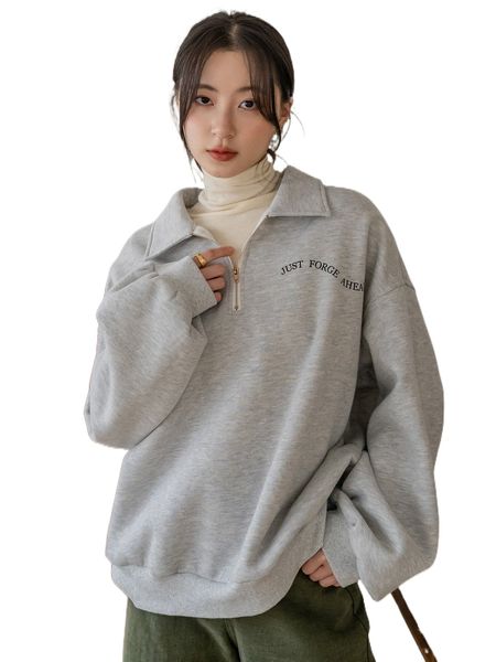 dazy-less slogan graphic quarter zip drop shoulder thermal lined sweatshirt without tee d1a4#, Black
dazy-less slogan graphic quarter zip drop shoulder thermal lined sweatshirt without tee d1a4#, Black