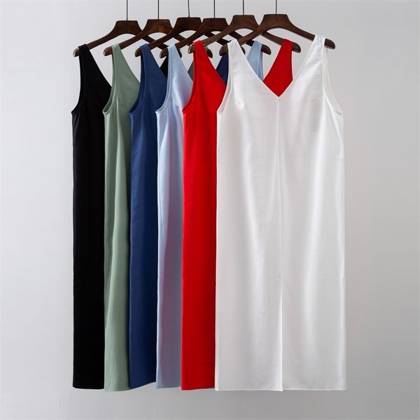 summer women solid white v neck sleeveless fashion dress split tank dress 220516, Black;gray
summer women solid white v neck sleeveless fashion dress split tank dress 220516, Black;gray