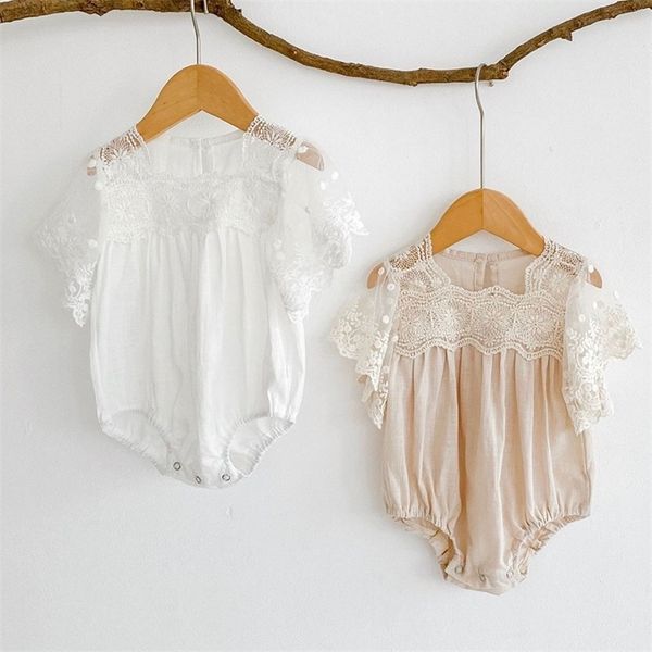 summer 024m infant girls jumpsuit girl bodysuits solid color cotton short sleeve lace ing toddler baby romper 220714, Blue
summer 024m infant girls jumpsuit girl bodysuits solid color cotton short sleeve lace ing toddler baby romper 220714, Blue