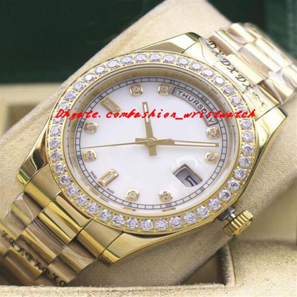 luxury watches 41mm 18k yellow gold diamond dial bezel watch automatic fashion brand mens watch wristwatch288f, Slivery;brown
luxury watches 41mm 18k yellow gold diamond dial bezel watch automatic fashion brand mens watch wristwatch288f, Slivery;brown