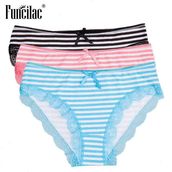 underwear women cotton ladies panties lace striped briefs simple pink calcinha plus size lingerie 3 pcs set, Black;pink
underwear women cotton ladies panties lace striped briefs simple pink calcinha plus size lingerie 3 pcs set, Black;pink